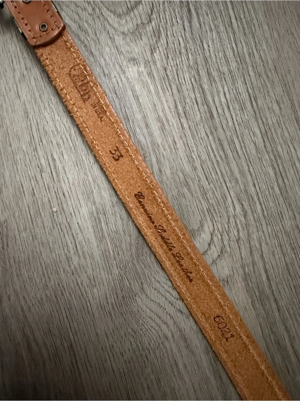 Vintage Classic Tan Saddle Leather Women’s Belt with Antiqued Buckle